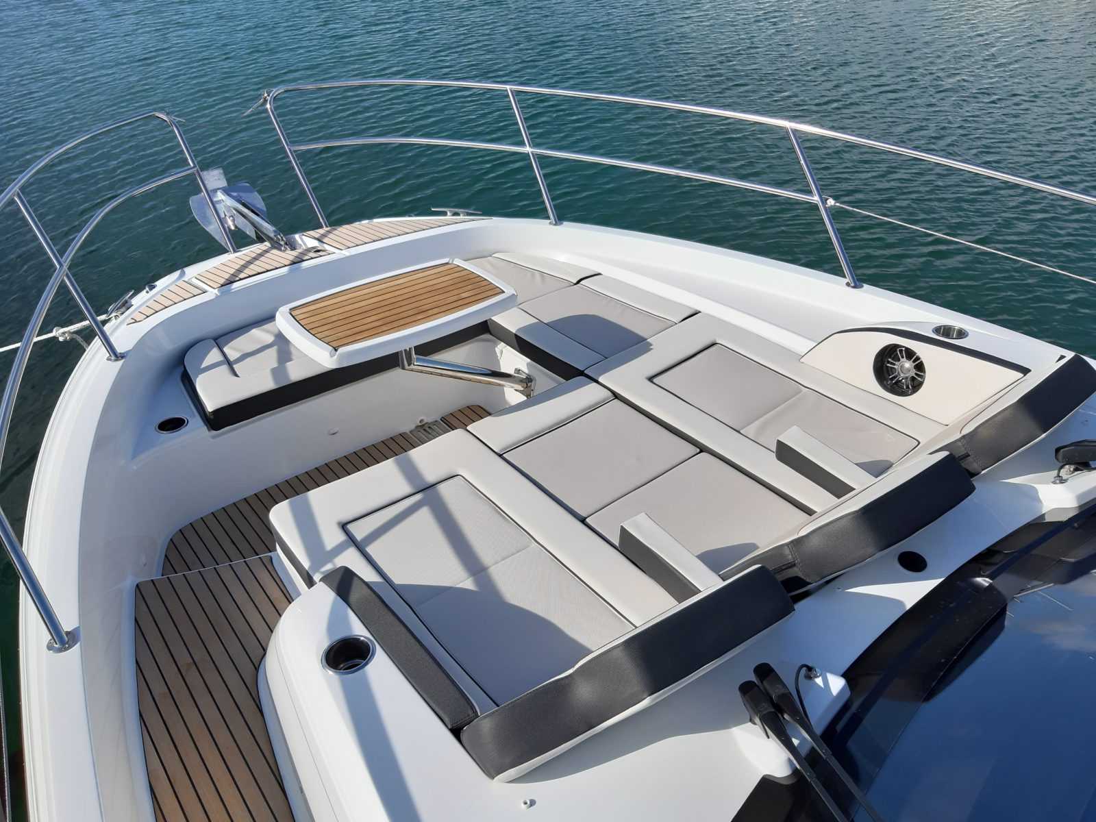 Front deck on Cap Camrat 12.5WA