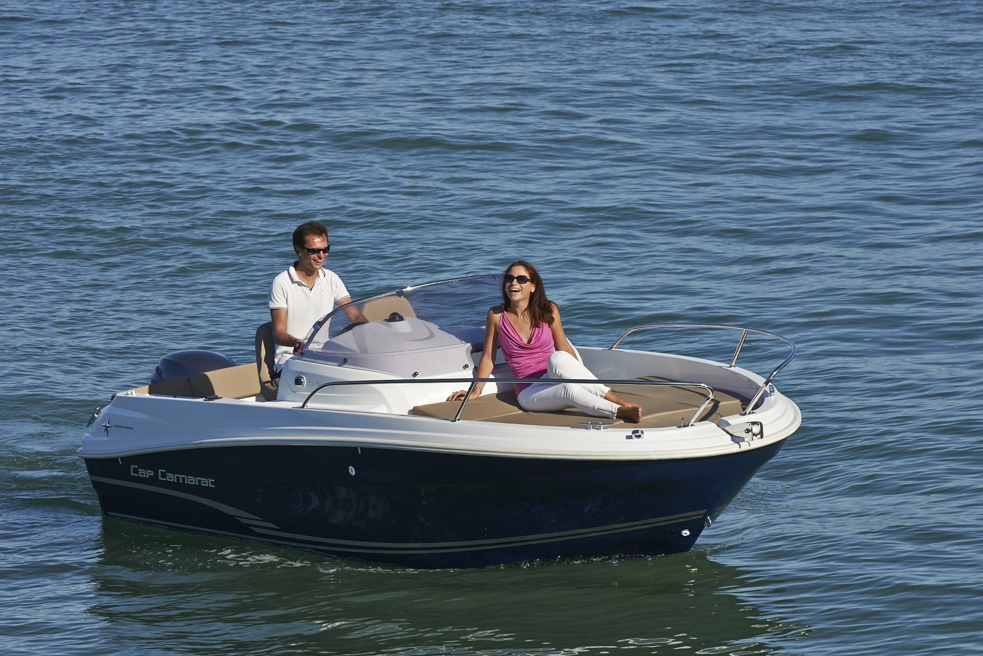 couple on Cap Camrat 5.5WA