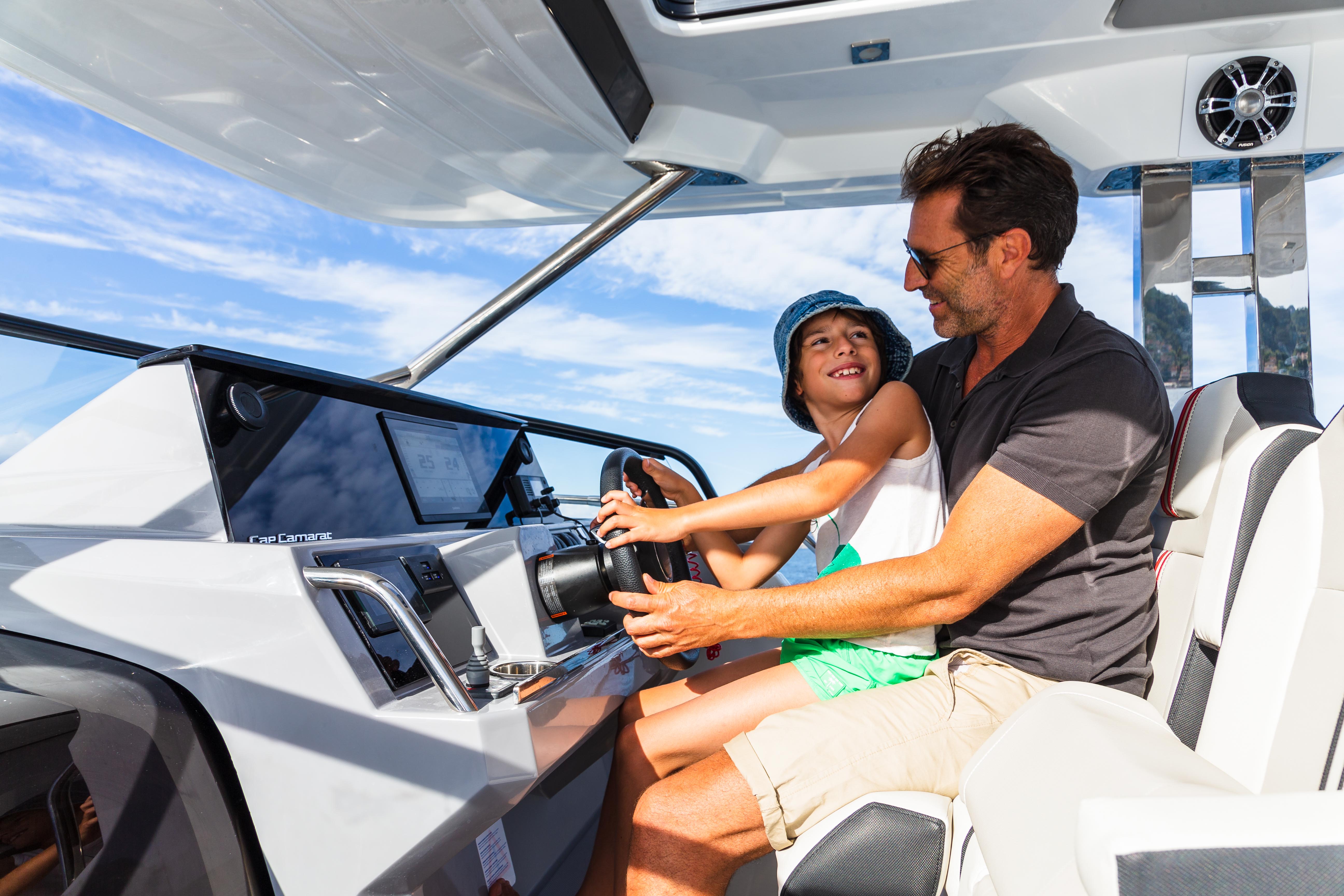 People driving Cap Camarat 10.5WA S2