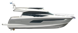 Prestige 520 Flybridge profile