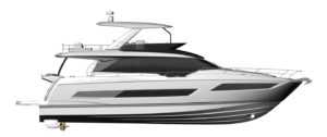 Prestige 690 Flybridge profile